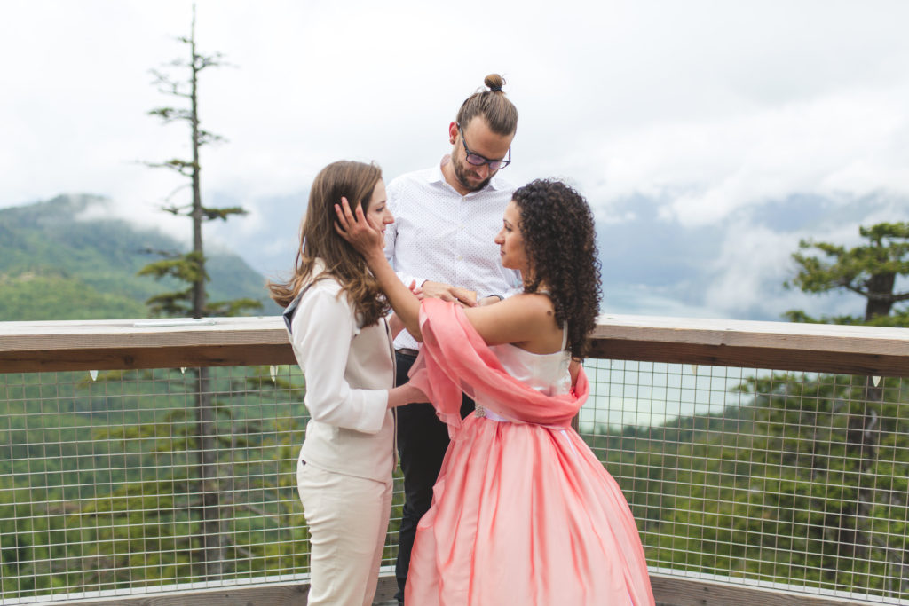 Sea to Sky wedding with personal wedding vows