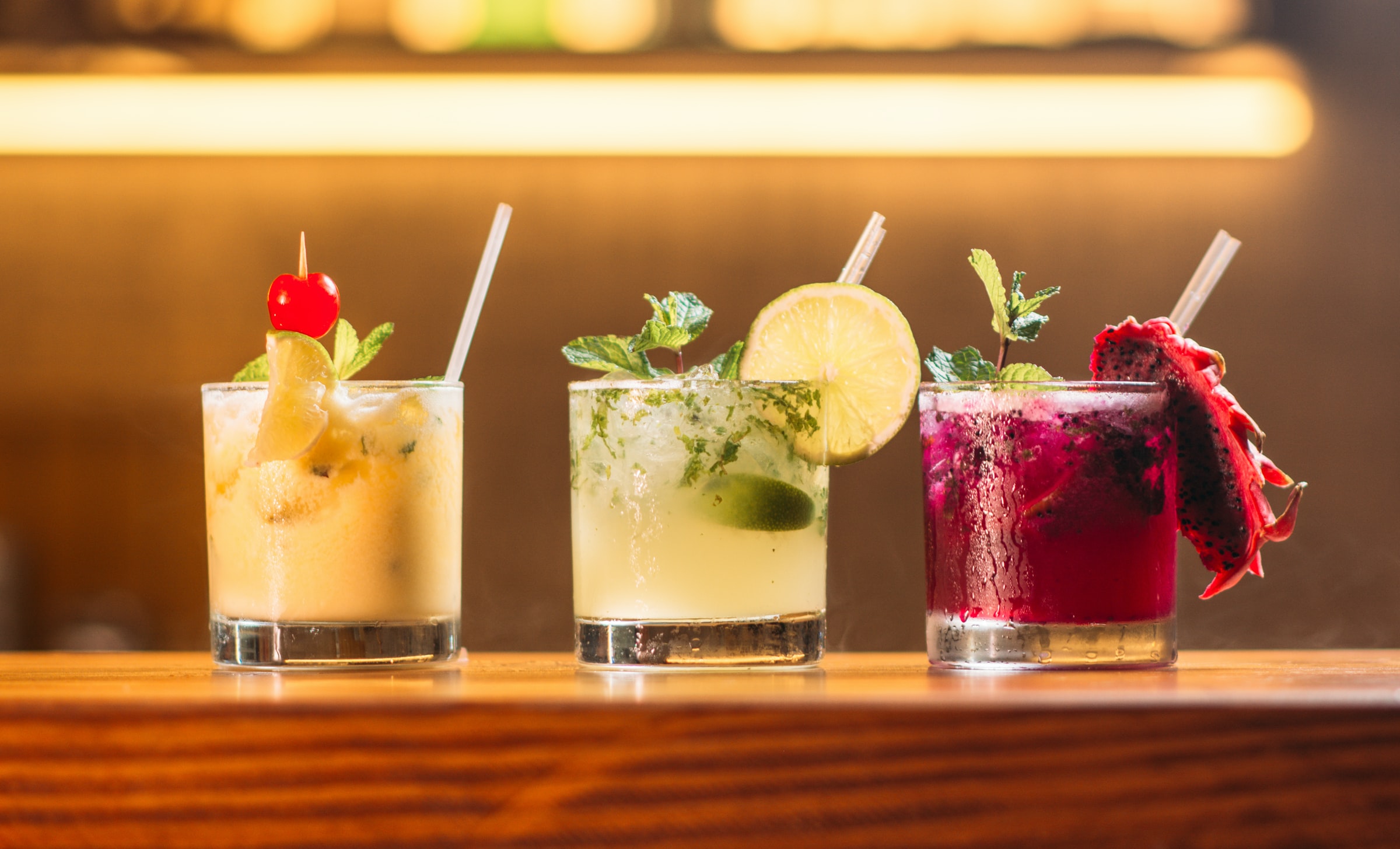 make your own cocktails at your next at home date night