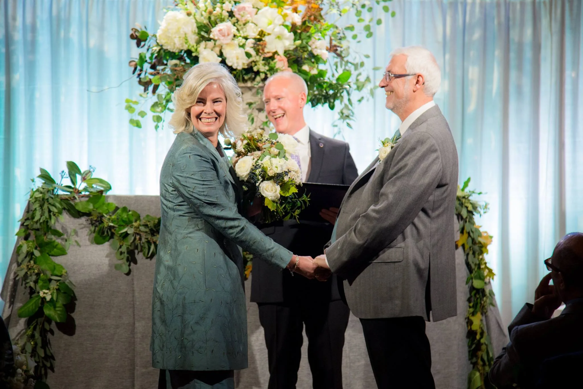 Young Hip & Married Officiant Lonnie marrying a couple