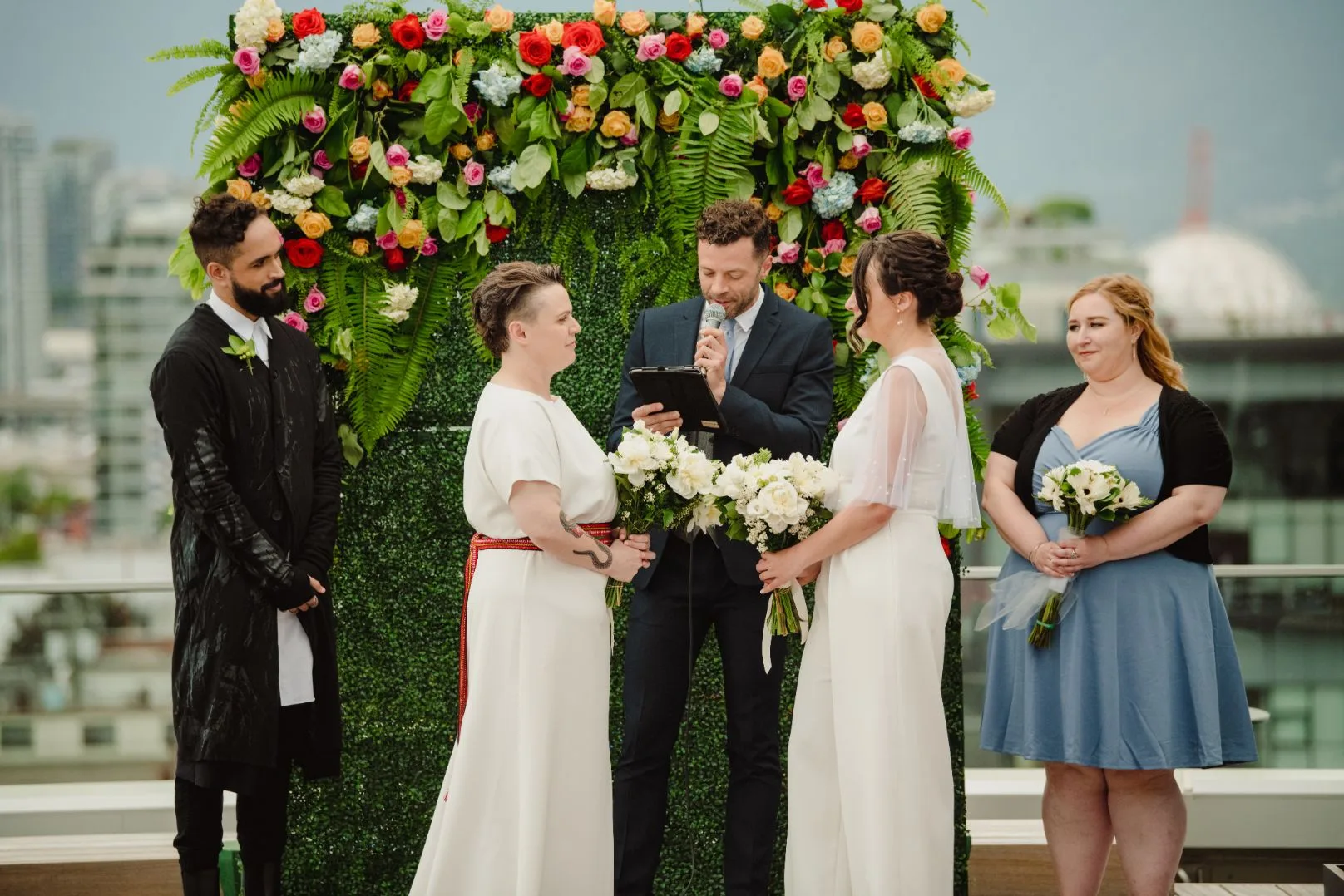 young hip and married wedding officiant ceremony