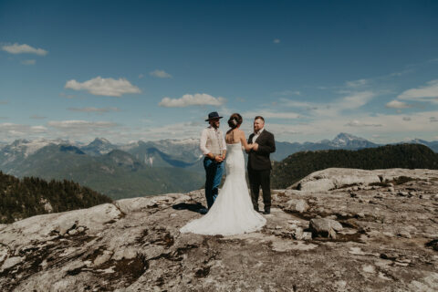 perform a marriage in BC with Young Hip & Married helicopter elopement photo by Erica Miller Photography
