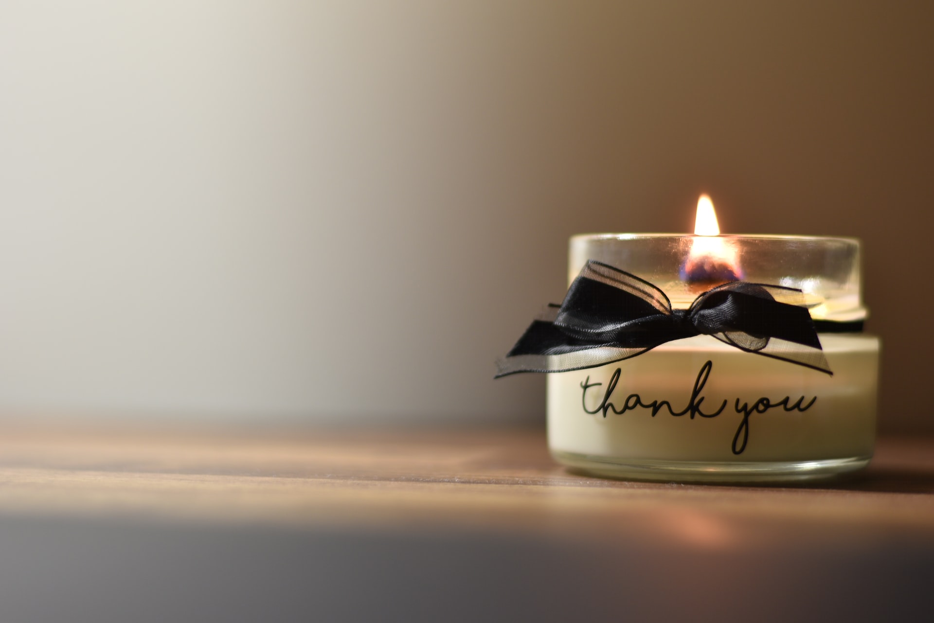 thank you candle, wedding officiant gifts