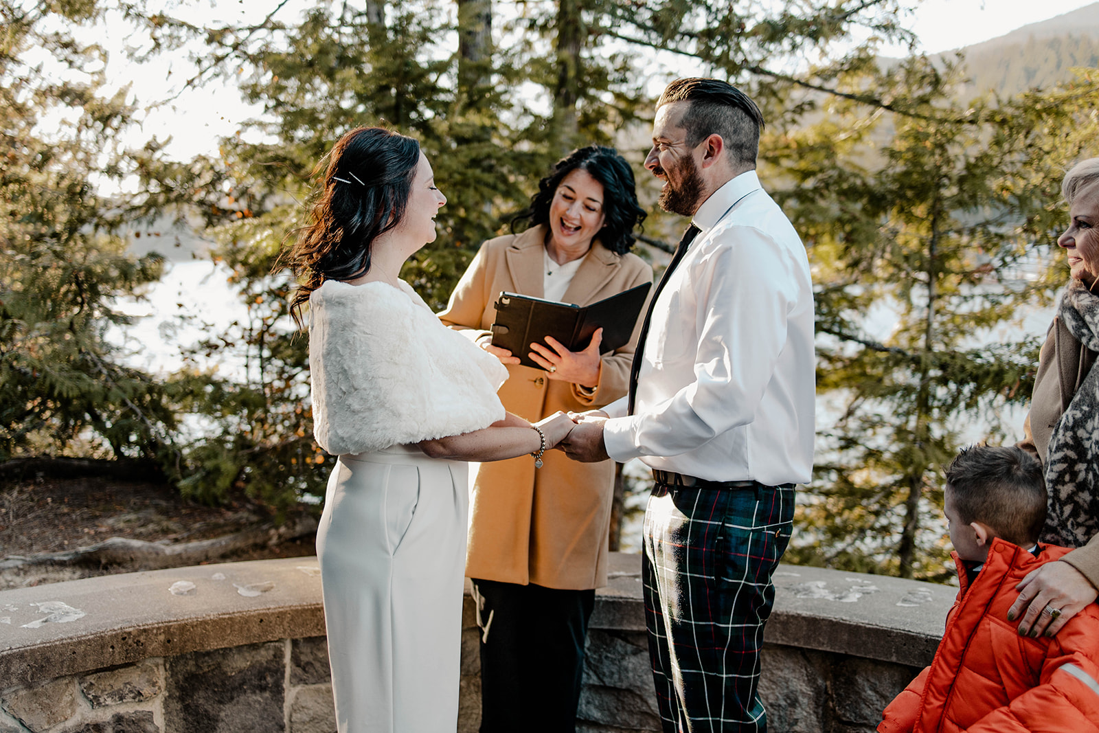 non denominational wedding officiant and young hip and married