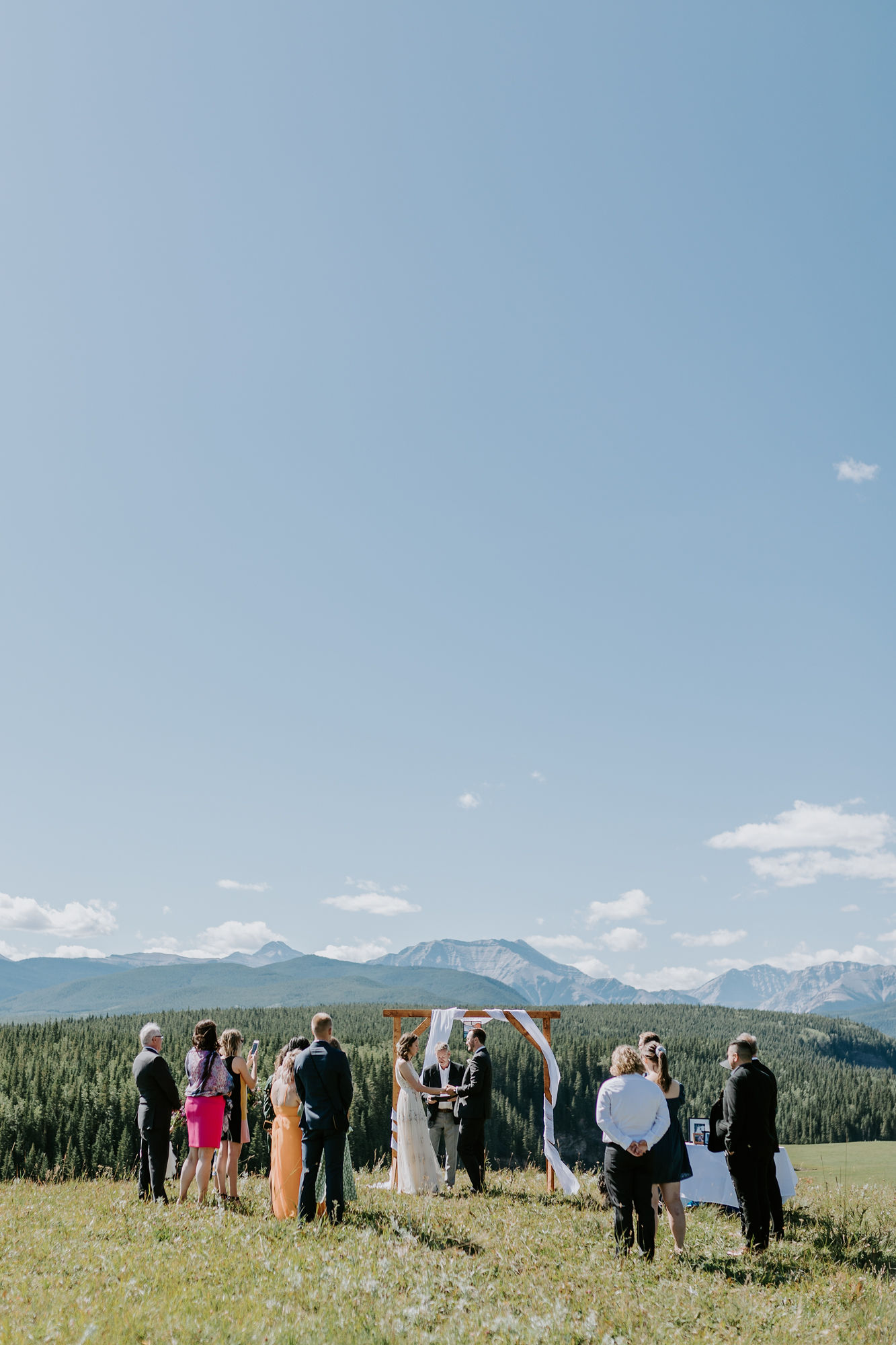 Young Hip & Married wedding at Big Horn Lookout, elopement