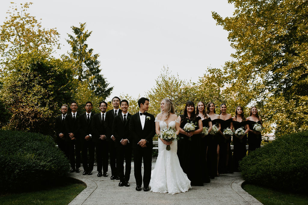 wedding party at young hip & married vancouver wedding ceremony, wedding rehearsal checklist
