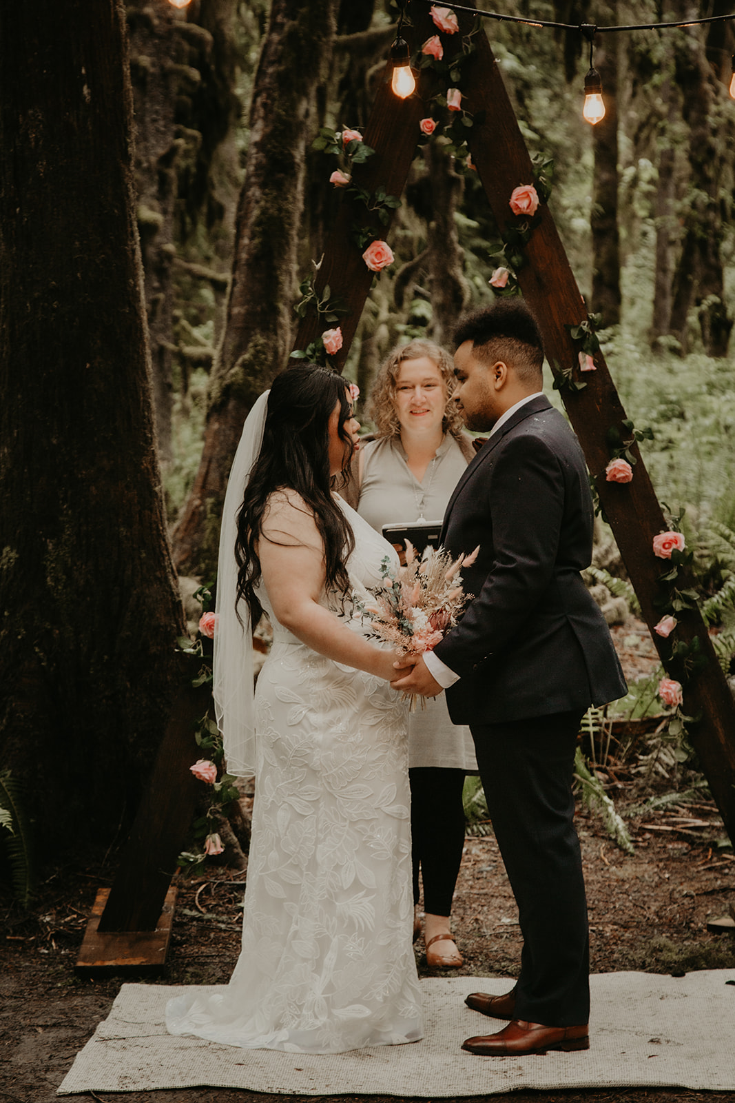 Yasmeen and Adam wedding at Sitka Farms with Young Hip & Married wedding officiant Shalom