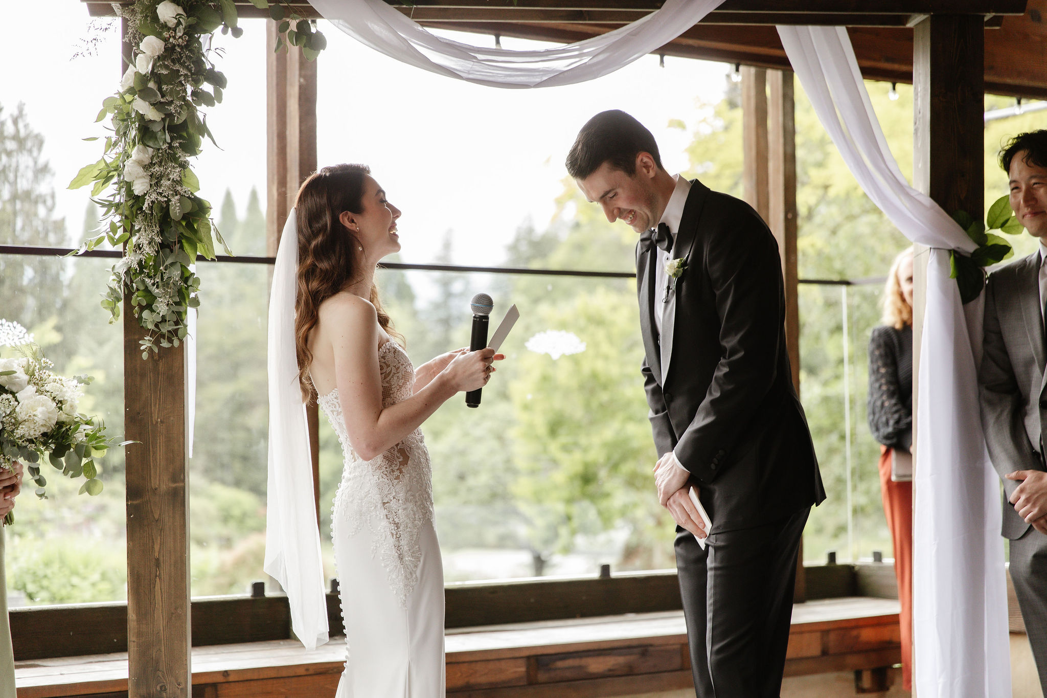 modern wedding vows at young hip & married vancouver wedding ceremony