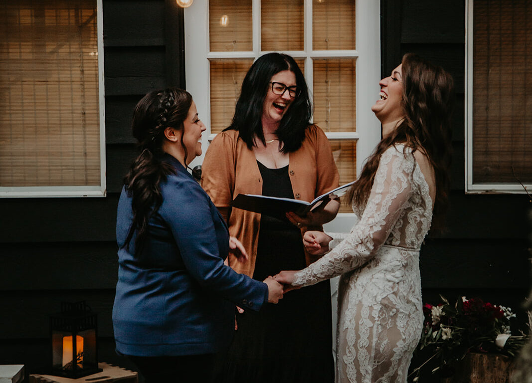 funny wedding vows, vancouver wedding with young hip & married, queer wedding