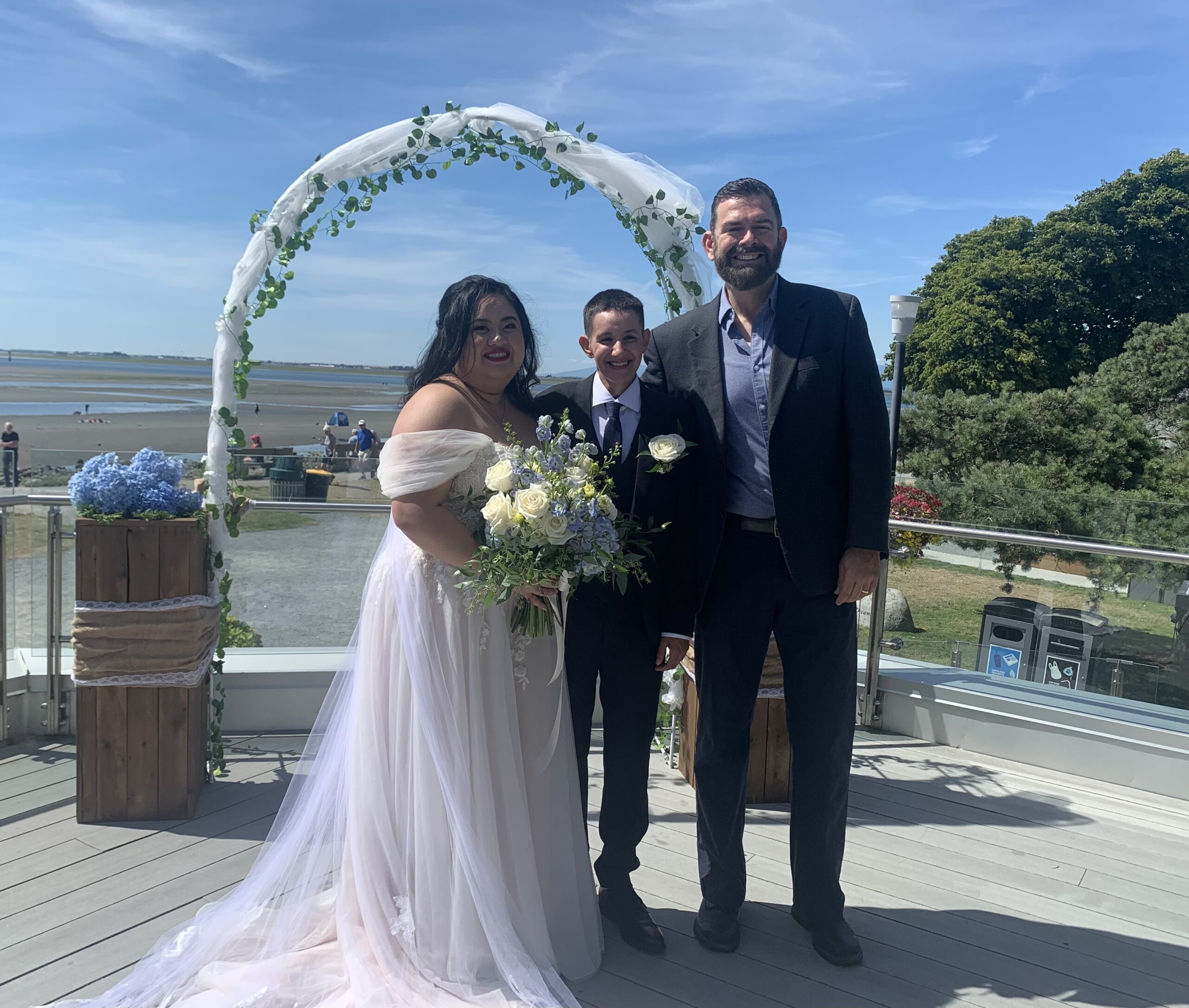 Camille and Nick wedding with Young Hip & Married wedding officiant Curt 