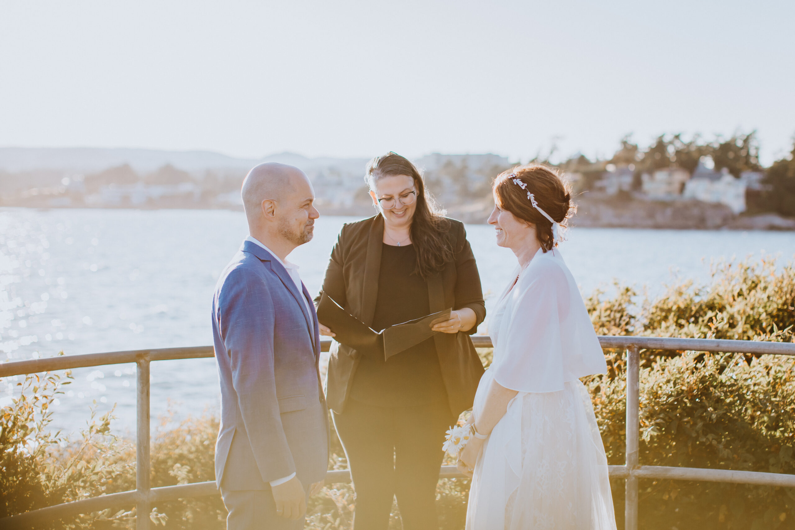 where does the officiant stand during a wedding ceremony, young hip and married victoria wedding