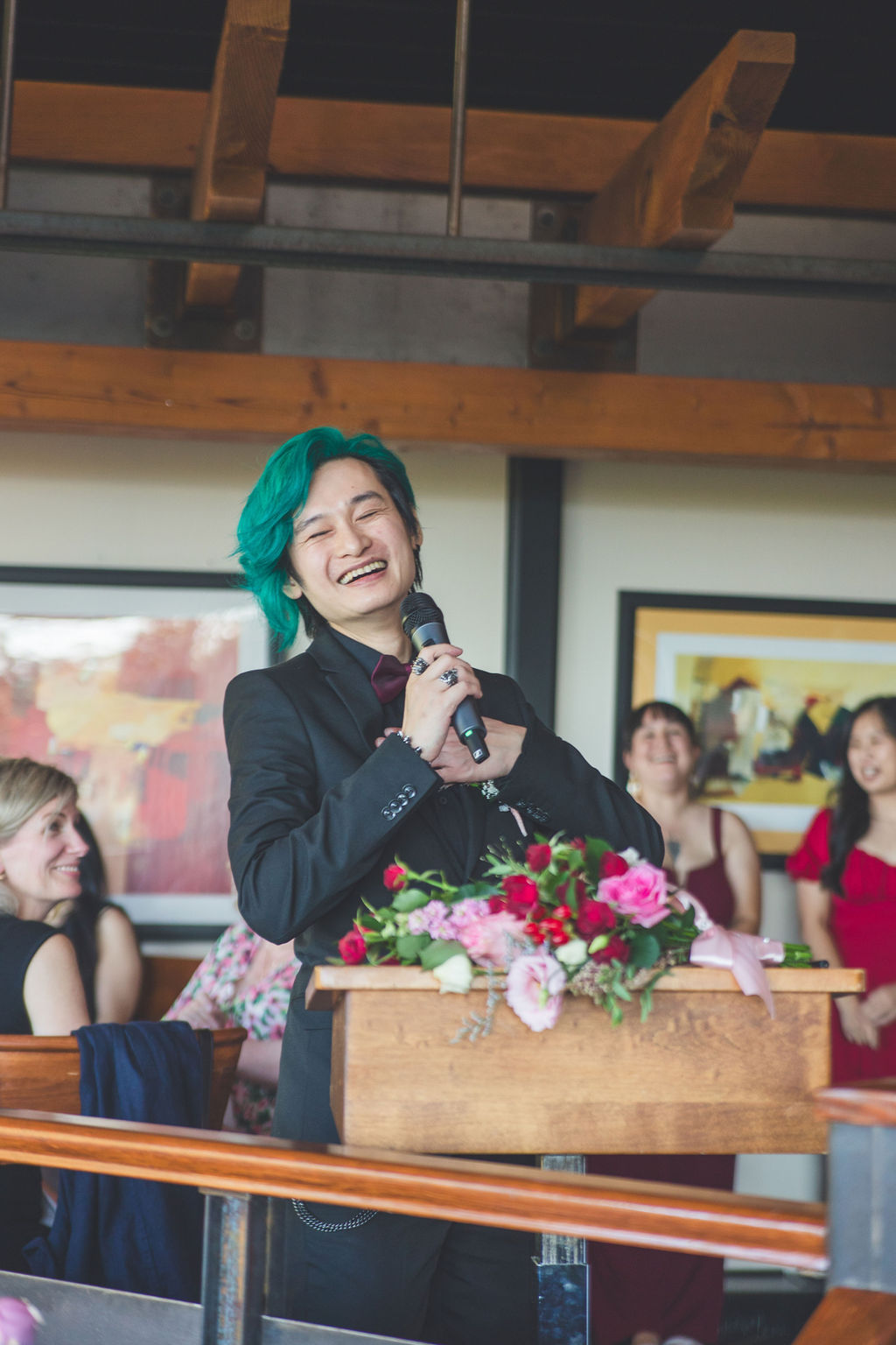 wedding reception speech at Queen Elizabeth Park