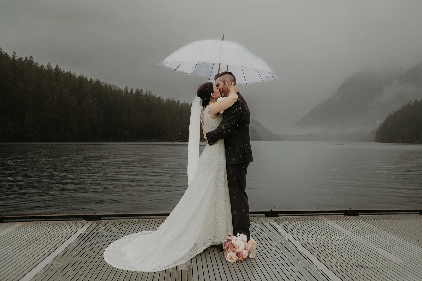 Will and Emma kissing after their Young Hip & Married elopement ceremony, Erica Miller Photography