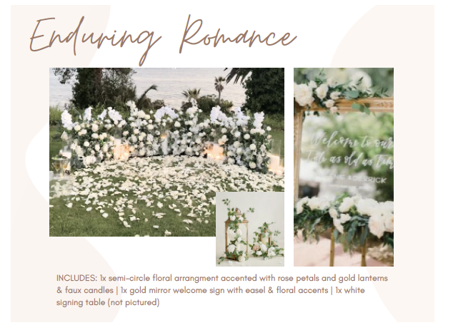 Pop Up Weddings BC Enduring Romance decor