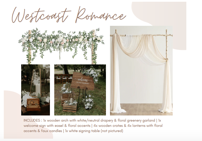 Pop Up Weddings BC Westcoast Romance decor